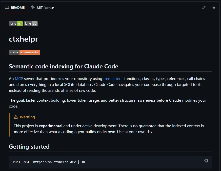 Image preview for ctxhelpr.
